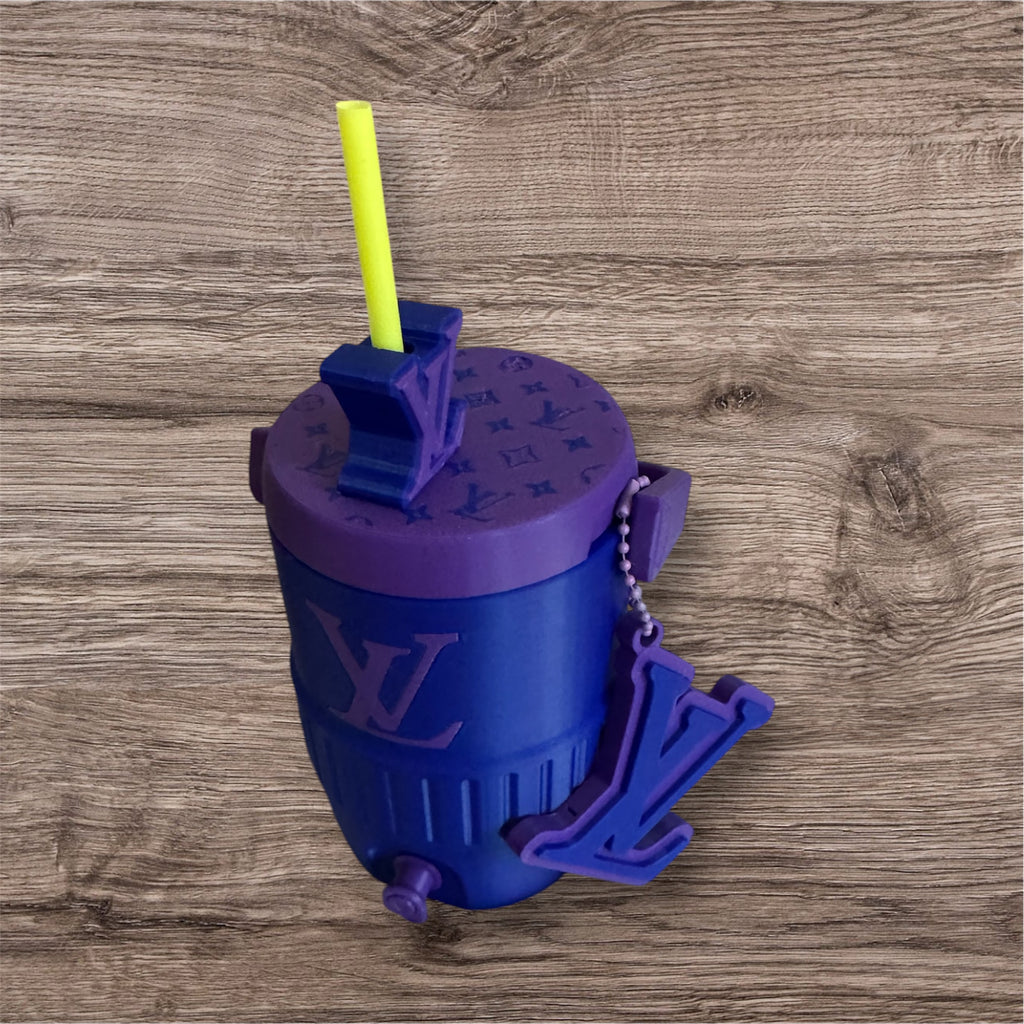 Cooler tumbler straw topper & tab opener